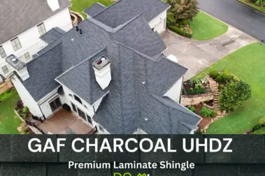 Roof replacement with GAF Charcoal UHDZ shingles – Dom Roofing & Restoration – roof shingle color in Dunwoody.