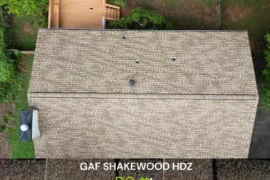 roof replacement gaf shakewood hdz buford dom roofing restoration scaled
