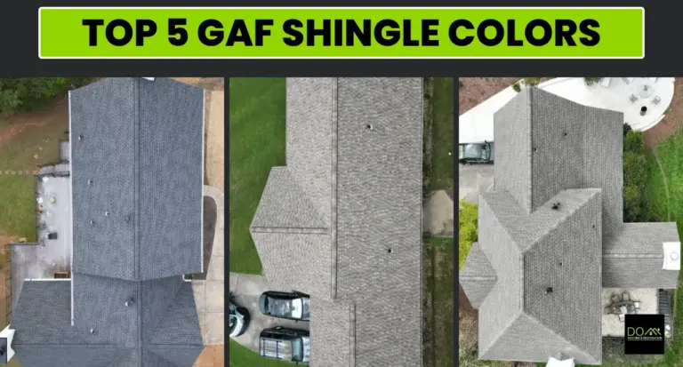 Top 5 GAF Timberline HDZ shingle colors installed by Dom Roofing & Restoration on Georgia homes