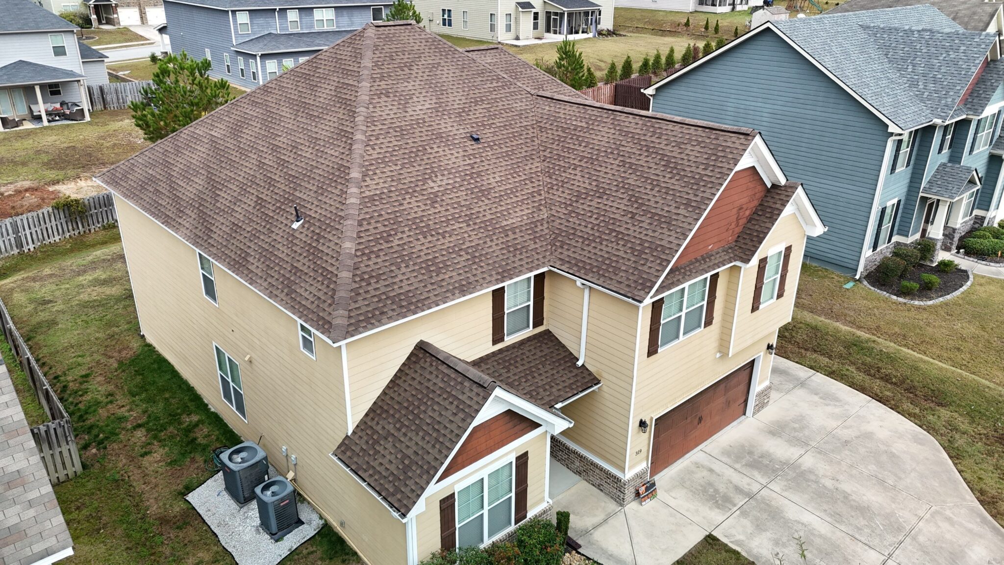 Best Roofing Company Augusta, GA 33 Completed roof replacement on a home in the Augusta, GA area by Dom Roofing & Restoration