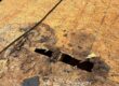 Damaged roof decking exposed during tear-off
