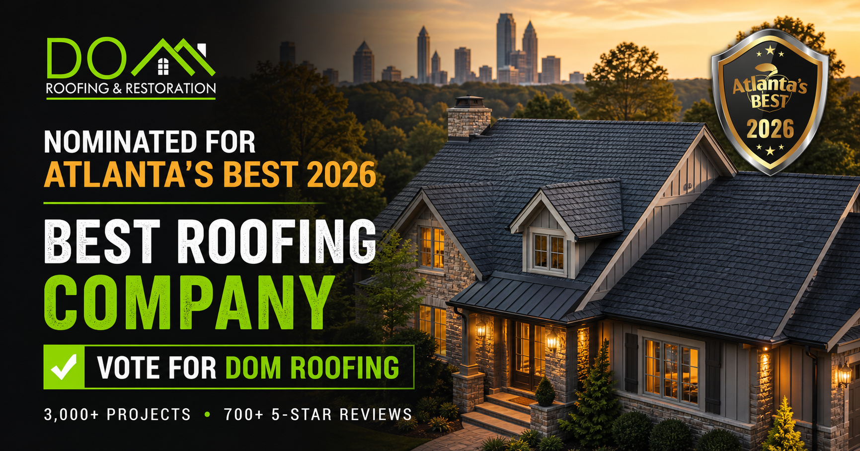 dom-atlantas-best-2026-featured DOM Roofing & Restoration nominated for Atlanta's Best 2026 Best Roofing Company