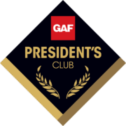 GAF President’s Club Award Winner — DOM Roofing & Restoration