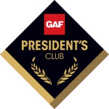 GAF President’s Club Award — DOM Roofing & Restoration GAF President’s Club Award Winner — DOM Roofing & Restoration